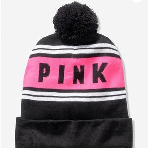 Victoria Secret PINK Beanie & Glove Set Pink